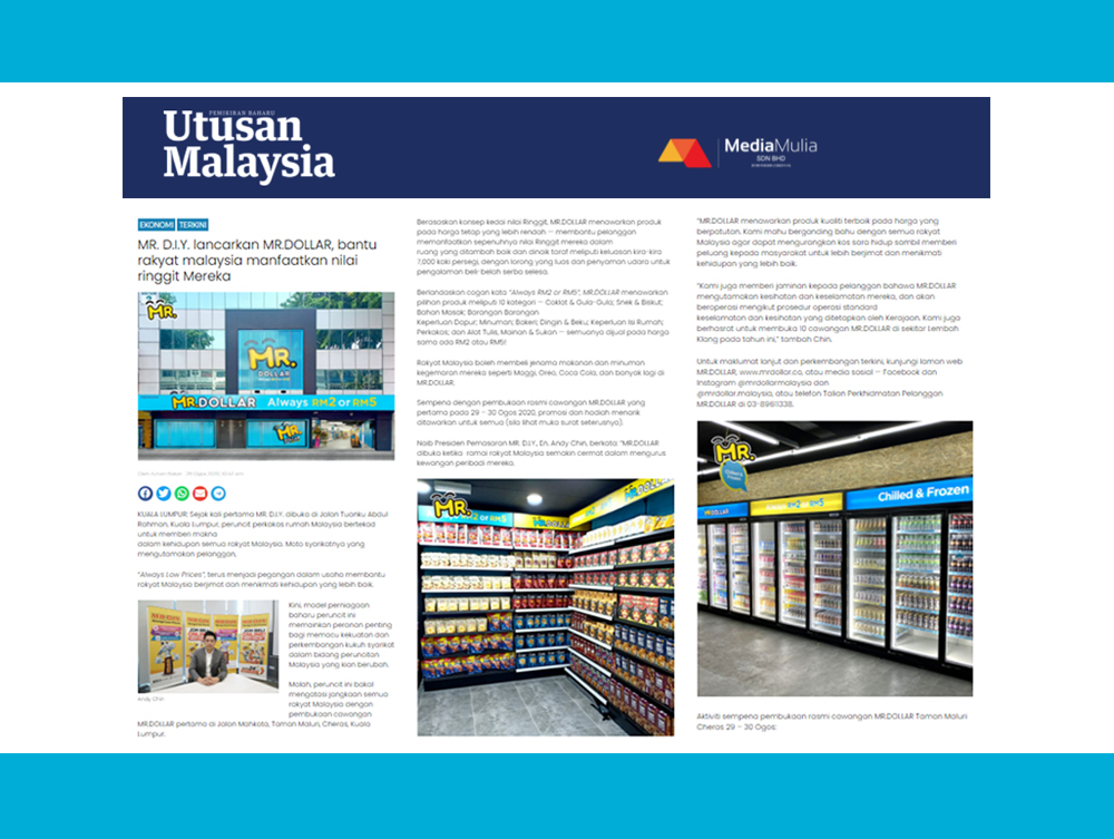 MR.DIY Launches MR.DOLLAR, To Help Malaysian Households Stretch Their Ringgit Further