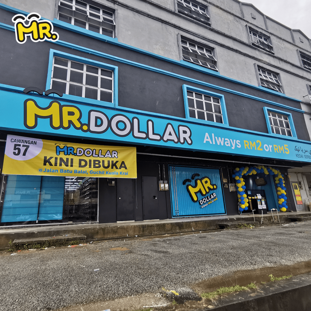 MR.DOLLAR 第五十七间分行现已在 Guchil, Kuala Krai 盛大开业，为顾客提供各种有趣的活动、促销等！