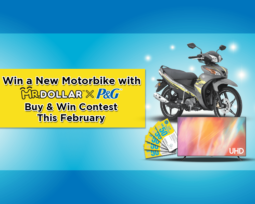 Win a New Motorbike with MR.DOLLAR x P&G Buy & Win Contest This February