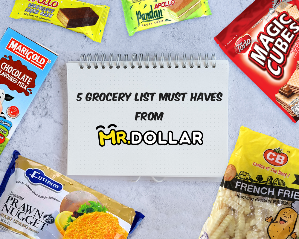5 Grocery List Must Haves from MR.DOLLAR
